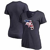 Women Tampa Bay Buccaneers Navy NFL Pro Line by Fanatics Branded Banner State T-Shirt,baseball caps,new era cap wholesale,wholesale hats